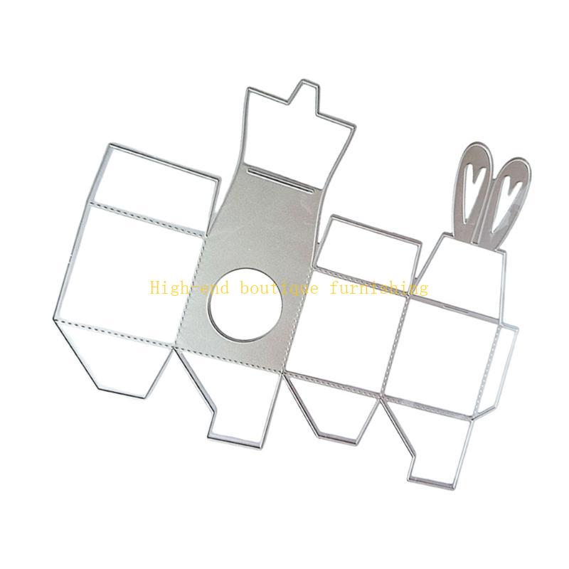 Bunnies Ears Box Carbon Steel Cutting Dies for Card Making Scrapbooking Craft