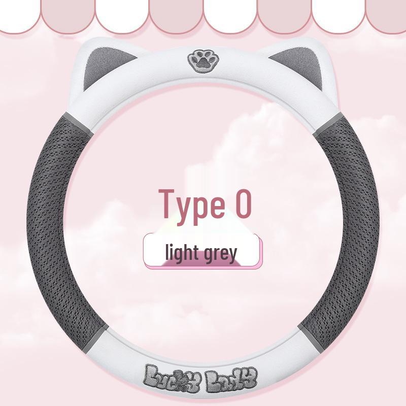 Cute Kitten Breathable Steering Wheel Cover 2023