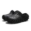 Large size men's hollowed-out breathable hole shoes trendy casual thick-soled bag head drag outdoor cool slippers 2025