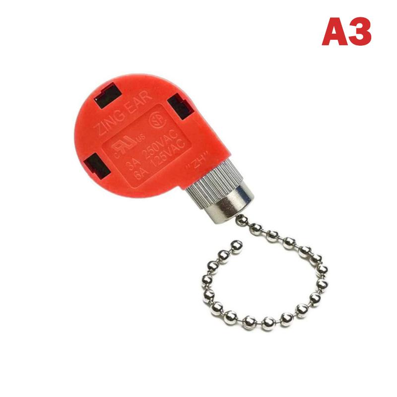 Red Ceiling Fan Switch 3 Speed 4 Wire Ze-268S6 Fan Pull Speed Control Switch