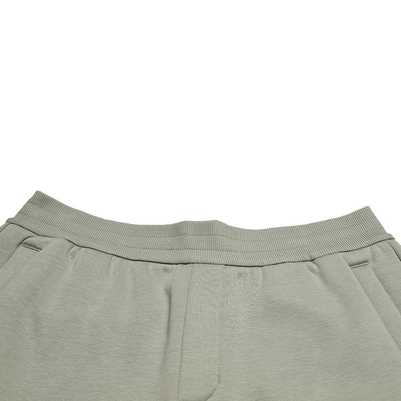 FILA Original Warm Fleece Fashion Retro Classic Trendy Simple Versatile Tapered Knit Casual Pants Men pants Green F51M549601FDK