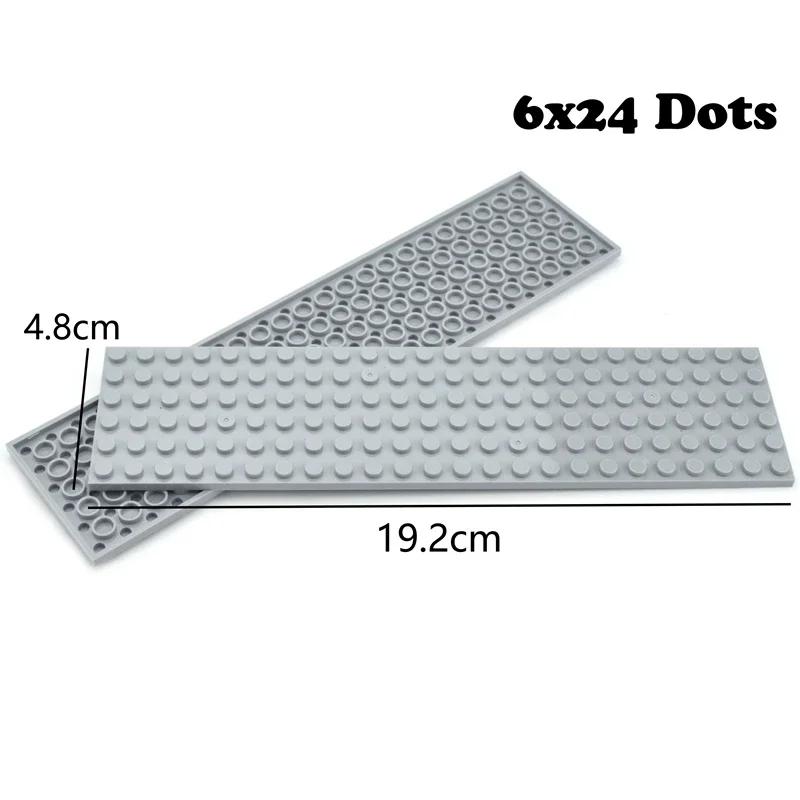 Tech Parts 6x24 Dots Thin Bricks Assemble Particles Educational Creative Size DIY Building Blocks Compatible Classic Parts 3026