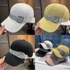 Casual Baseball Cap With Rhinestone Embellishments And Sun Protection For Spring Summer Wear