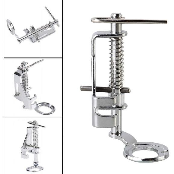 Large Metal Free Motion Quilting Darning Sewing Machine Presser Foot - Fits All