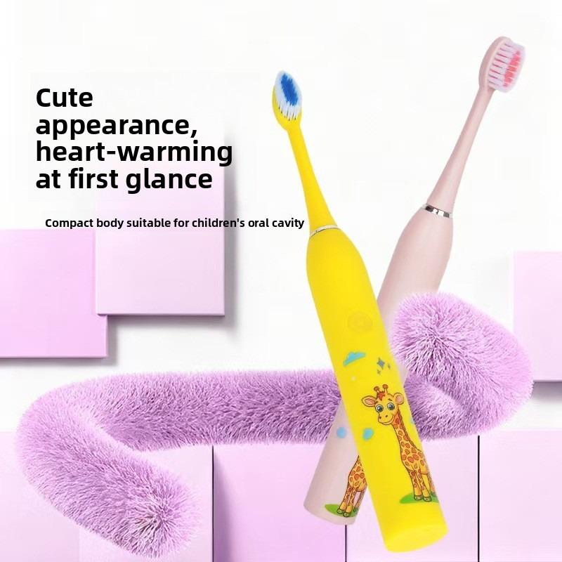 New Baby-specific Children's Electric Toothbrush - Home Dental Cleaning Tool with Soft Bristles, Water-resistant and Rechargeable