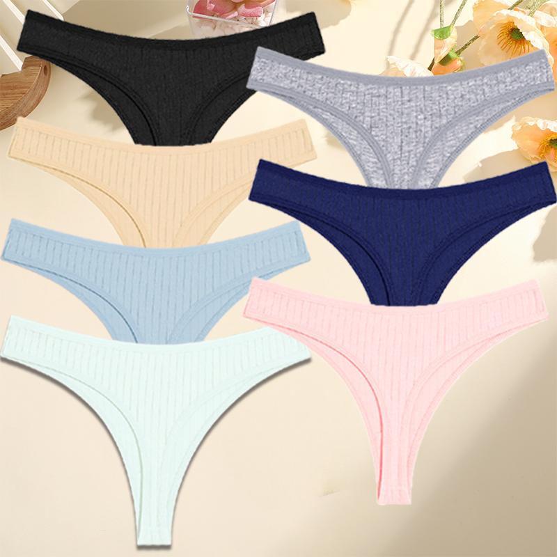 

7 шт./компл. стринги хлопок женское нижнее белье трусики стринги женское нижнее белье сексуальные трусики нижнее белье для девочек стринги S-XL S&Set