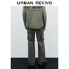 UR Men's Winter Trendy Workwear Pleated Wide-leg Trousers