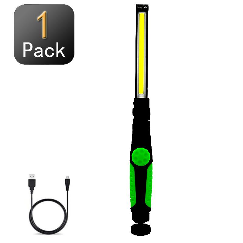 Handheld 4 Mode COB Work Light Adjustable Magnetic Inspection Light USB Rechargeable Torch Flashlight for Camping Hiking Working