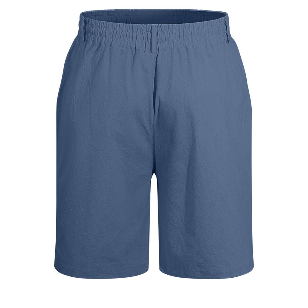 Men's Loose Linen-Cotton Drawstring Shorts