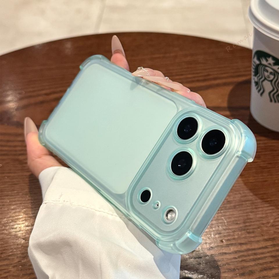 

Cute Matte Clear Phone Case for iPhone 17 Air 16E 14 15 16 11 12 13 Pro Max Plus X XS MAX XR Shockproof Protector Cover For iPhone 12Pro