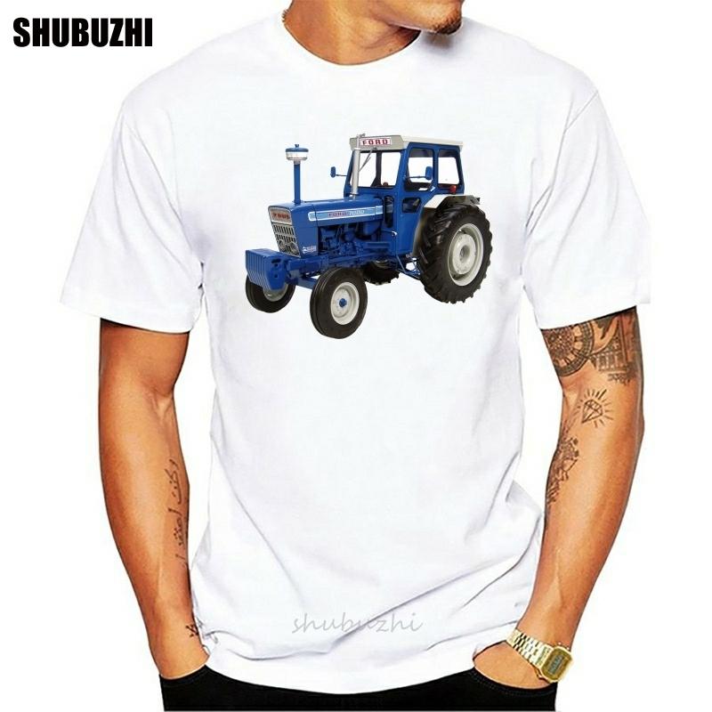 Old Fords Tractor Blue T Shirt Interesting Trend Tee Shirt Spring Autumn Streetwear  Design Breathable Shirt