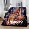 3D Horror Movie Character Chucky Saw Cartoon Area Blanket Fashion Soft Cozy Living room Bedroom Sofa Bed Travel Blanket
