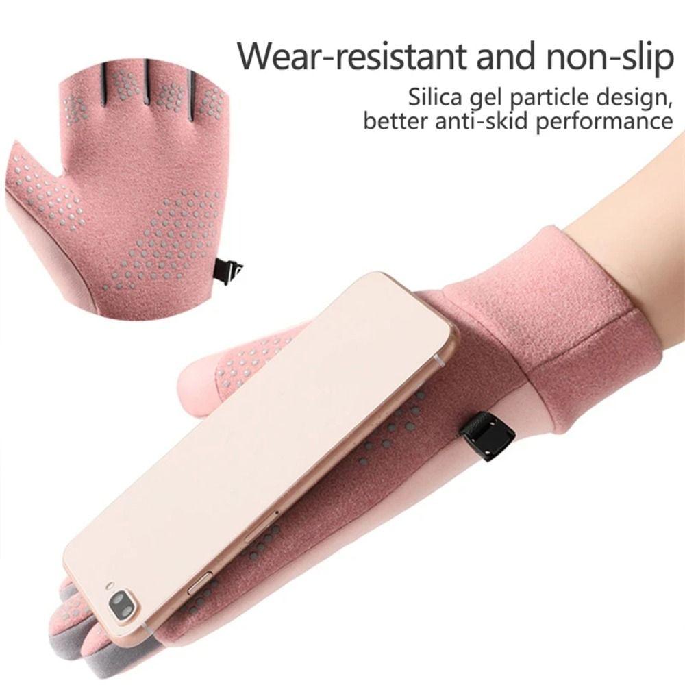 Windproof Winter Gloves Thermal Fleece Outdoor Riding Mittens Gift Sports Mittens  Snowboard