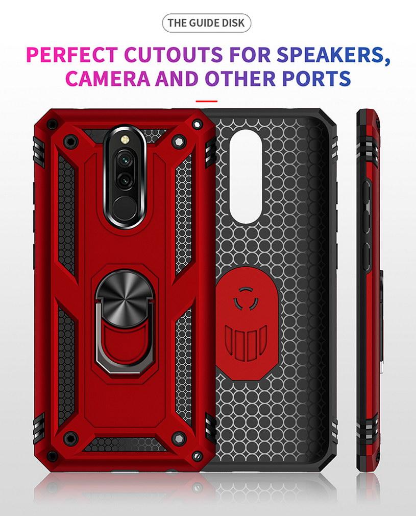 Armor Shockproof Case For Xiaomi Redmi 8 case Silicone Bumper Hybrid Case For xiaomi redmi 8A redmi8 Metal Ring Cover