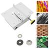 240W Aluminum Alloy Table Saw,Grey Multi-Functional Table Saw Tabletop Lift 0.1-20mm for Modeling,Handicraft Workshop