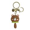 Cartoon Blush Resin Small Animal Keychain Women'S Fashion Car Key Chain Creative Couple Bag Pendant