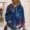 Womens Plus Size Hooded Sweatshirt White Drawstring Long Sleeve Loose Casual Fashion Daily Wear