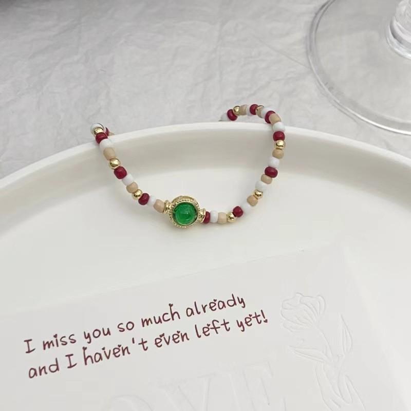 Contemporary Alloy Xiaomi Bead Color Block Bracelet For Womens Chic Summer Style