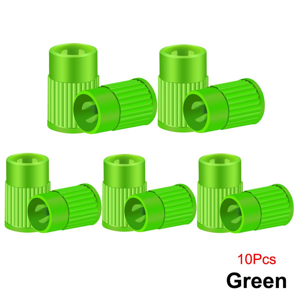 Plastic Tire Valve Caps Built-in Valve Core Remover Tool Universal Stem Covers for Cars Bike and Bicycle Trucks Motorcycles Valve Stems 1