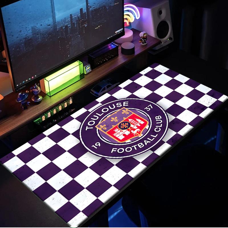 Toul-ouse Crest Design Mouse Pad, Rubber Base, Mouse Pad for Gamers and Office Use, Gaming Desk , Easy To Clean Mat Christmas fan gifts
