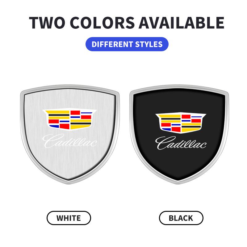 3D Metal Car Body Fender Emblem Shield Stickers Decor Auto Accessories For Cadillac XT4 XT6 CTS DTS STS XTS ATS BLS SLS CT5