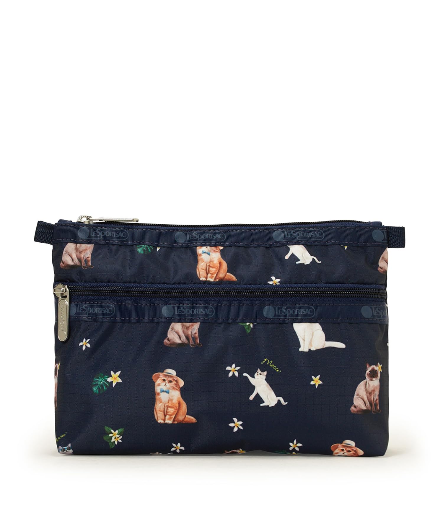 Pouch COSMETIC Meow Cat [LeSportsac] [Official] CLUTCH/7105/Tropical