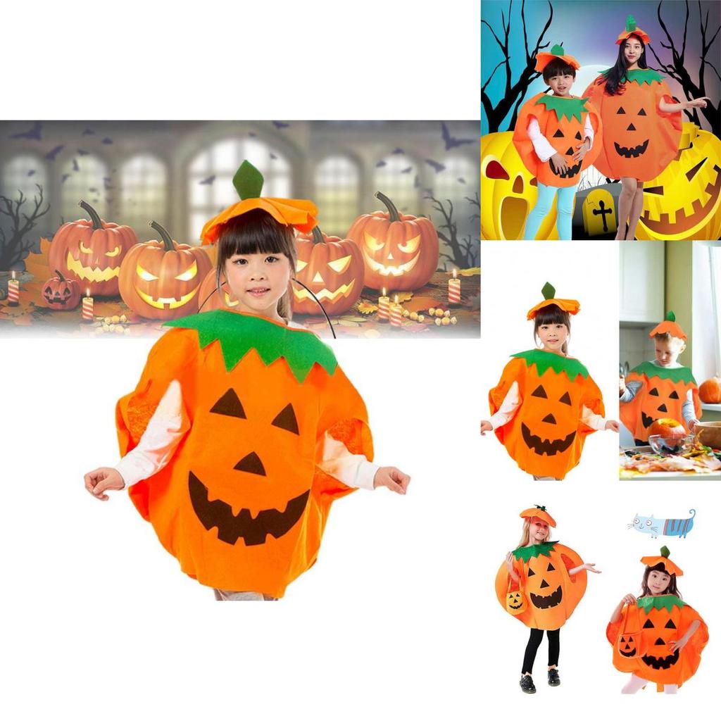Halloween Pumpkin Costume Adult Parent-child Clothing Cosplay Fancy Dress Party