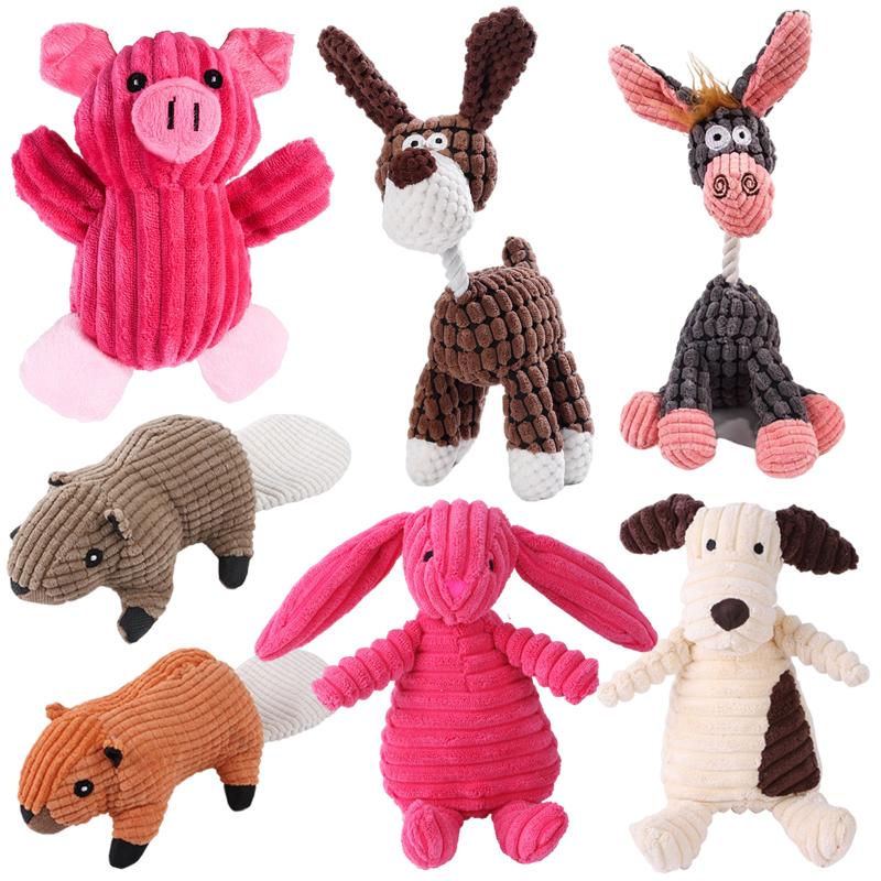 

Осел, собака, пищащая игрушка для маленьких собак, мультяшные животные, плюшевая игрушка для собак, интерактивная тренировка, игрушка для чистки зубов, домашнее животное