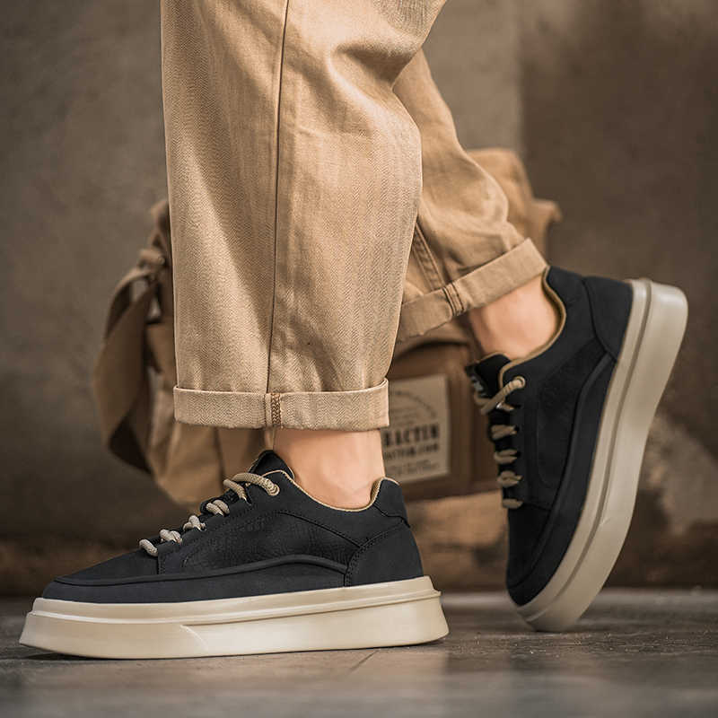 Lace-up PU Leather Women's Blue Boots Casual Summer Sneakers Woman Shoes 48 Sports Second Hand Super Deals Snackers