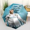 Cristiano Ronaldo Celebration Automatic Umbrella Compact 8-Rib Design Foldable Design All-Season Travel Fashionable Gift for Festivals