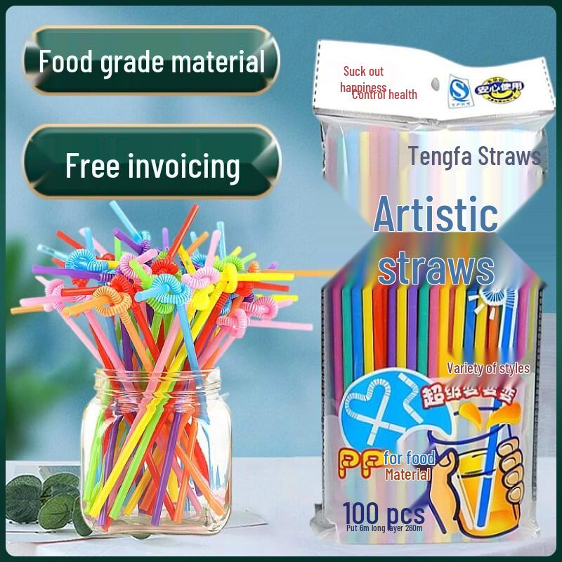 ZISIZ PLA Disposable Art Straws