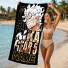 Customizable personalized beach towels Monkey D. Luffy themed designs.Suitable for the beach, yoga, sports;ideal as beach accessories
