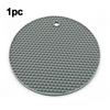 1ks silikonová podložka proti opaření Stojan na hrnce pro domácnost Ochrana kuchyňské desky Tepelně odolná protiskluzová kruhová silikonová podložka
