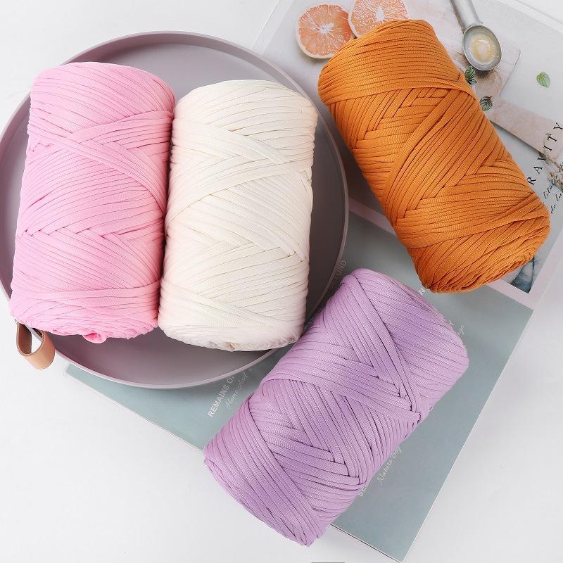 Needlework Knitting Crochet Yarn Large Ball of Cloth Stripe Line Wool Ball DIY Handmade Knitting Bag Thick Wool Floor Mat Blanket Material Line Ball