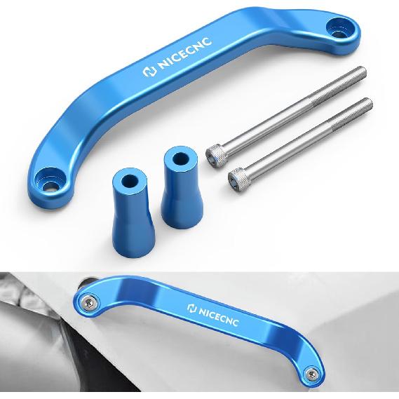 NICECNC Forged Rear Lift Grab Handle with Bolt Kits Compatible with Husqvarna 125-450 FC/FX/TX/TC 2023-2024 125-501 TE/FE 2024,Compatible with GasGas синий