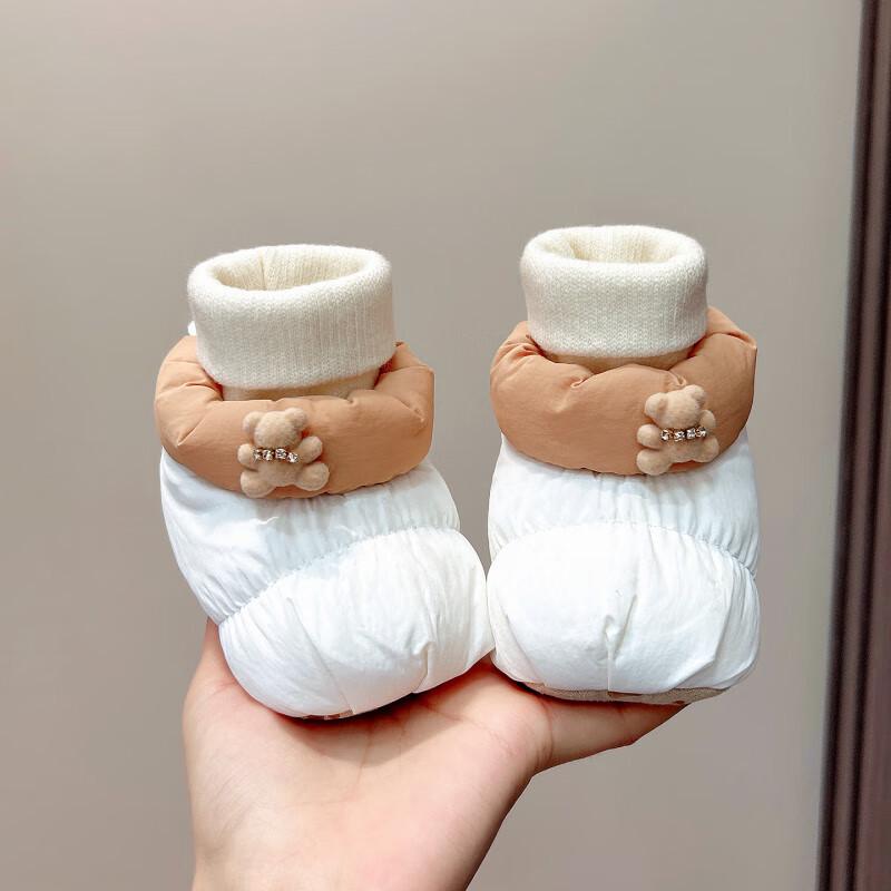 Warm Non-Slip Winter Baby Shoes Socks for 0-1 Year Olds, 3-9 Months, Boys & Girls
