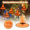 Halloween Decorations Glowing Witch Hats Caps Lights Outdoor Cosplay Light Party