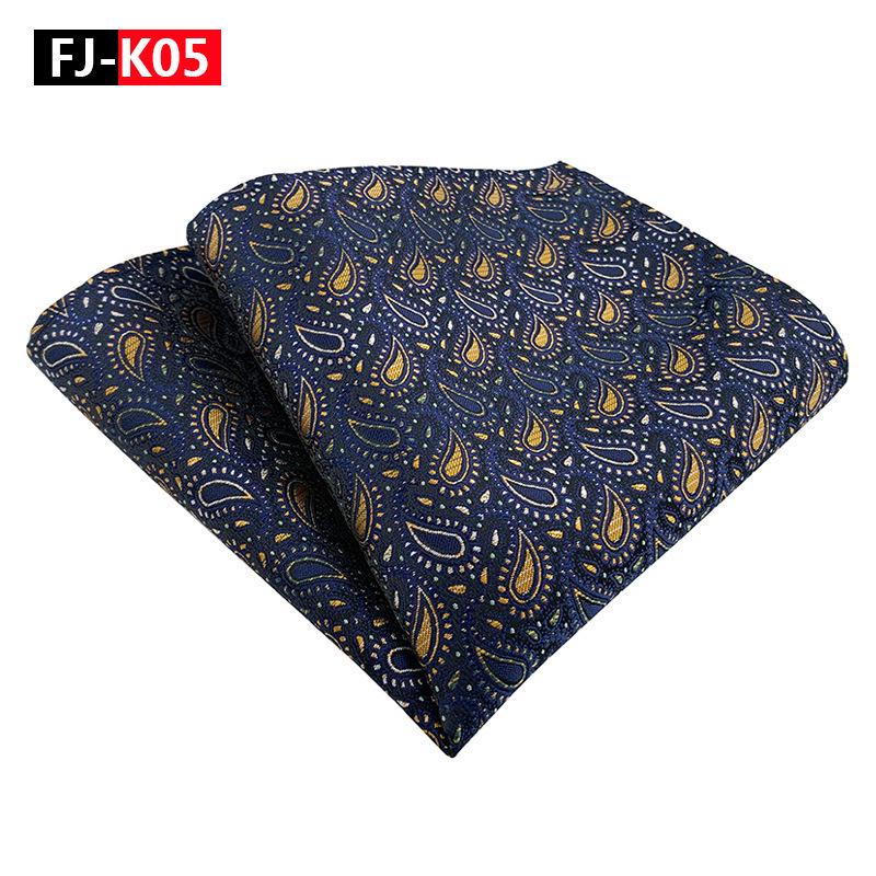 Blumen-Paisley-Polyester-Einstecktuch für Herrenanzug - Elegantes Design 2025