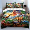 Dinosaur Adventure Decor Set Multiple sizes kid's and adults' bedroom Exquisite 3PC bedding set gift