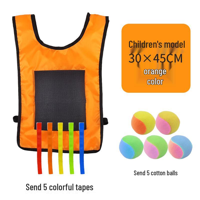 Children's Sticky Ball Dodgeball Vest for Outdoor Parent-Child Games