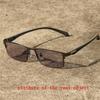Photochromic Square Prescription Eyeglasses Full Frame Vintage Metal Nearsighted Glasses Men Women 0 To -4 0