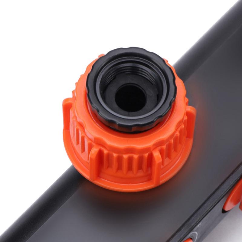 4-Wege Wasserverteiler Hahnadapter ABS-Kunststoffverbinder Schlauchverteiler für Schlauchrohr Wasserhahn Gartenzubehör