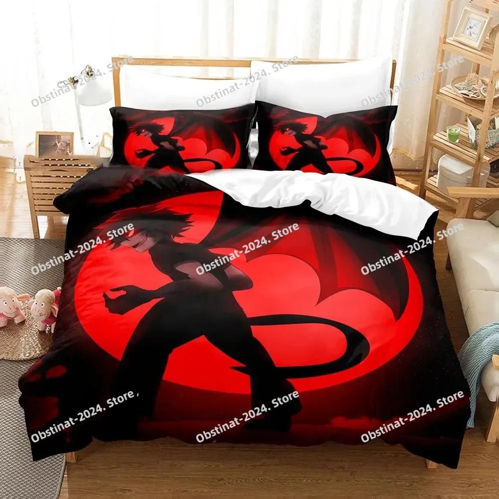 Devilman Crybaby Sängkläder Set Pojkar Flickor Tvilling Queen Size Påslakan Örngott Säng Barn Vuxen Mode Hemtextilextile