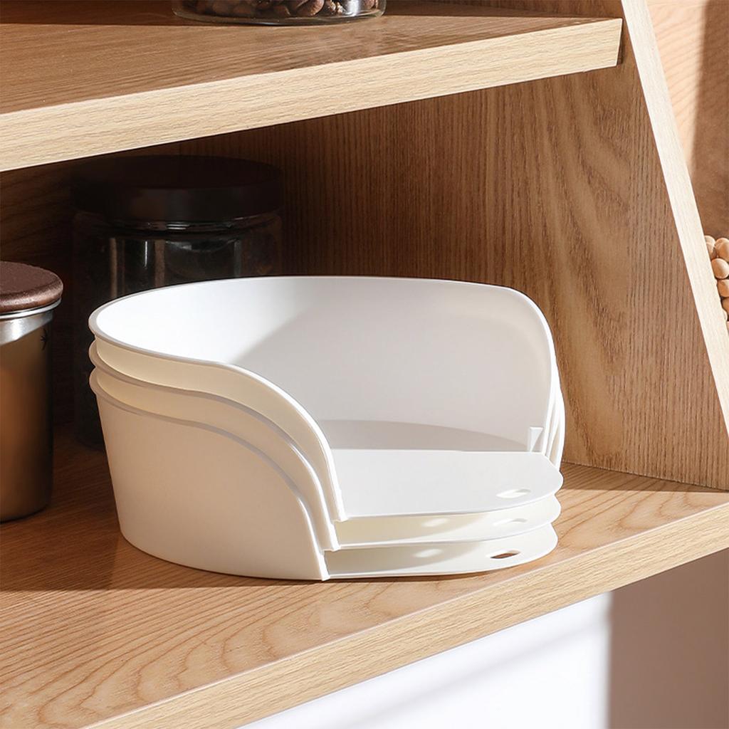 Single-sided Opening Side Dish Tray Can Be Hung With Side Dish Ingredients Classification Fruit And Vegetable Tray Cooking Tray - 3 Pieces