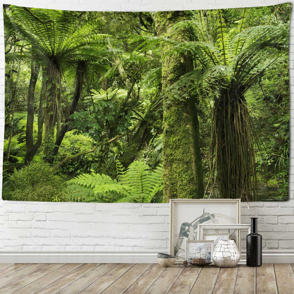 Snow Forest Print Tapestry Tropical Jungle Wall Hanging Boho Psychedelic Mandala Home Wall Decor Room Decor Yoga Mat Sofa Sheet
