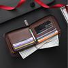 Men's Retro Short Wallet Fashionable Personalized Student Multifunctional Coin Card Bag