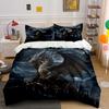 Fantasy Dragon Artwork For Decoration Exquisite Three-Piece Bedding Set Gift For Kids And Adults