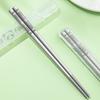Portable Chinese Chopsticks High Temperature Resistance Non-slip Sushi Sticks 304 Stainless Steel Chopsticks Dishwasher Safe
