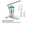 Manual Sausage Stuffer Stainless Steel Sausage Filling Machine with Nozzle Home Sausage Making Kit for Homemade Sausages