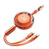 100W Type-C 3-in-1 Fast Charging Cable for Huawei, Android, and Apple Devices